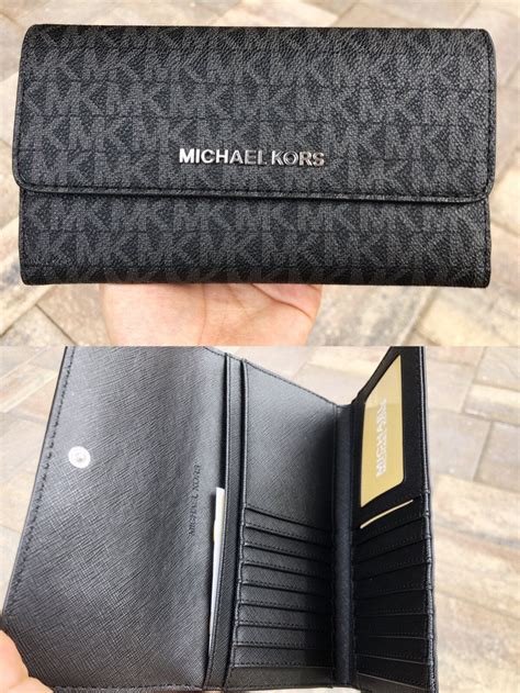 michael kors trifold wallet black.